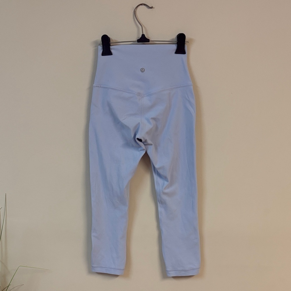 Lululemon Align High Rise crop 21”Leggings size 4 *double line in pastel blue - Picture 4 of 5